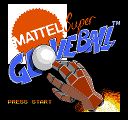 Super Glove Ball Title Screen